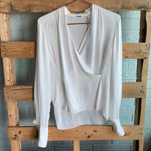 NWT Elie Tahari Shelley antique long sleeve top - Picture 2 of 11